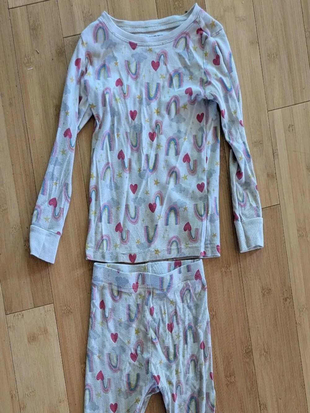 Rainbow pajamas - size 5t